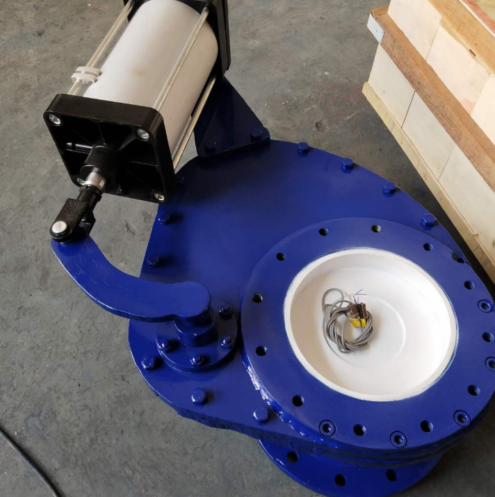 擺動式陶瓷進料閥規格型號BZ643TC實物圖(圖1) 擺動式陶瓷進料閥規格型號BZ643TC實物圖(圖1)