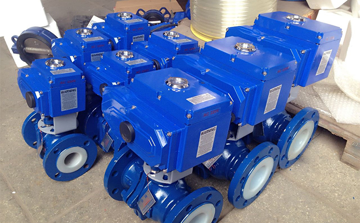 電動(dòng)襯氟球閥實(shí)物圖